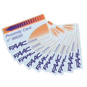 Faac Proximity numbered CARD with coded magnetic strip - DISCONTINUED